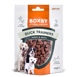 Boxby trening poslastica za štence i odrasle pse s pačetinom 100g