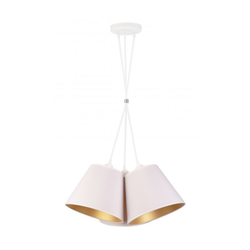Duolla - Viseći luster na sajli TWIGGY 3xE27/40W/230V prečnika 60 cm, beo