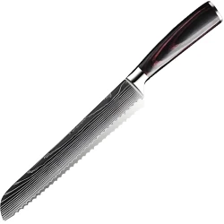 Kuhinjski nož BL-38112 - Bread / Crna / Smeđa KP38112