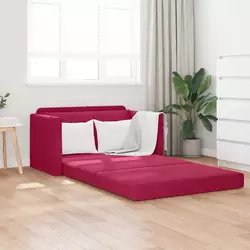 Krevet na razvlačenje Vinska crvena 124 x 71 x 78 cm Baršun