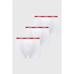 Boksarice HUGO 3-pack moške, bela barva, 50492375