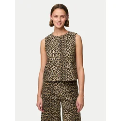 Pieces Bluza Salume 17158200 Rjava Relaxed Fit