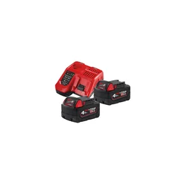 Milwaukee M18 NRG-402 set akumulatorjev in polnilca