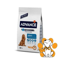Advance Medium Adult, Piletina & Pirinač 3kg, Za odrasle pse srednjih rasa pasa