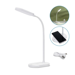 Aigostar - LED prigušiva stona lampa sa bežičnim punjenjem LED/2,5W/5V bela