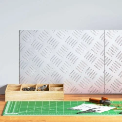 Stepenica Pravokutni 2 pcs Srebrno 40 x 30 cm Aluminij
