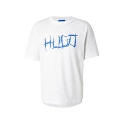 HUGO Majica Namerix modra/bela