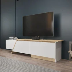 HANAH HOME TV polica Zonas White Sapphire Oak