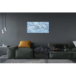 tulup.si Slika na platnu Zemljevid mesta 100x50 cm