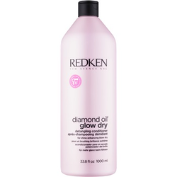 Redken Diamond Oil Glow Dry posvetlitveni balzam za sijaj in enostavno razčesavanje las za pospešitev sušenja s sušilcem
