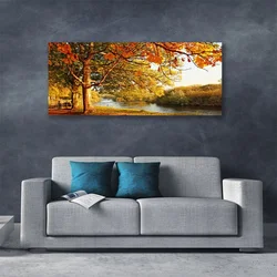 tulup.si Slika na platnu Tree lake nature 120x60 cm