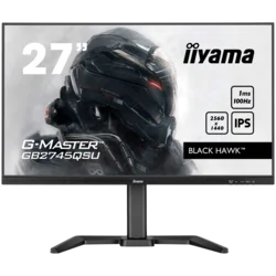 IIYAMA Monitor LED GB2745QSU-B2 27 IPS 2560 x 1440 100Hz 250cd 1300:1 1ms HDMI DP USB HUB Tilt HAS
