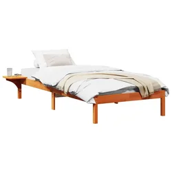 Vidaxl Konstrukcija postelje Voskast rjav 90 x 190 cm