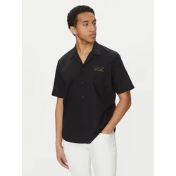 KARL LAGERFELD Srajca 605443 552600 Črna Relaxed Fit