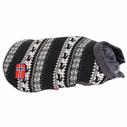 Pulover za psa z norveškim vzorcem  - Dolžina hrbta pribl. 35 cm (velikost L)