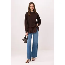 Trendyol Modest Ženska bluza Tctss26Uk00002, Smeđa