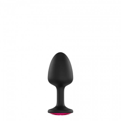 Dorcel Geisha Plug Ruby M - roza analni dildo (črn)