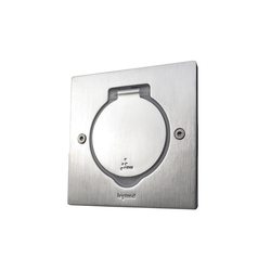 Legrand 89700 - Ugradni okvir za podnu utičnicu PLATINUM 2M IP44, nerđajući čelik