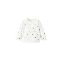 MANGO KIDS Majica PAUL rjava/off-bela