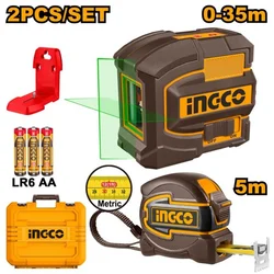 HLL680081-1 MERNI SET (SAMONIVEL LASER 0-35M + METAR 5M) SUPER INGCO