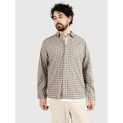 Redefined Rebel RRDavis Boxy Fit Shirt offwhite check
