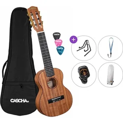 Cascha HH 2179 Premium SET Natural Guitalele