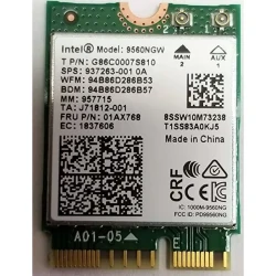 Intel Wireless-AC 9560 Notranje WLAN / Bluetooth 1730 Mbit/s
