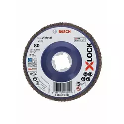 BOSCH Lamelne ploče, ravna verzija, plastična ploča X-LOCK O115 mm, G 80, X571, Best for Metal