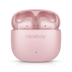 Niceboy Beans 4 POP - Bežične slušalice 200 mAh + 2x 30 mAh IPX4 ružičaste