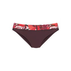 LASCANA Bikini hlačke rjava/jajčevec/rdeča/bela