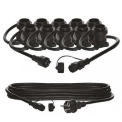 Emos party lanac za 10 sijalica e27 start set 7,35m sa priklj.kabelom 5m ip44 dcpz01 ( 2879 )