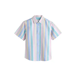 Next Srajca nebeško modra/rumena/rosé/bela