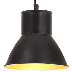 Viseća svjetiljka 25 W crna okrugla 17 cm E27