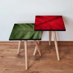Hanah Home Set klub stolova, 2 komada Zeleno-Crveni