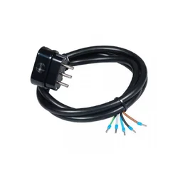 COMMEL Priključni kabl trofazni 16A 400V 10000W crni 2m H05VV-F 5G2/5 C0715