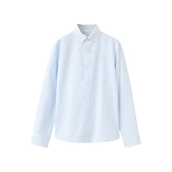 MANGO KIDS Srajca ROXFORDR  svetlo modra / bela