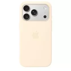 iPhone 17 Pro Silicone Case with MagSafe – Vanilla