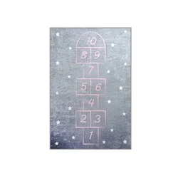 Conceptum Hypnose Tepih Hopscotch, 140x190 cm, Tamnosivi