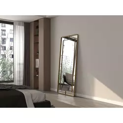 Hanah Home Podno ogledalo Edgea, 80 cm x 180 cm, Zlatne boje