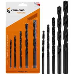 shumee Komplet svedrov za kovino, les, plastiko, HSS 4-10 mm, 5 kosov, vergionic