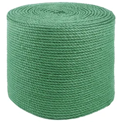 vidaXL Vrv iz jute 8 mm Zelena 100% Tossa jute