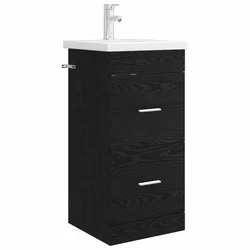 Kupaonski umivaonik s sudoperom Crni hrast 42 x 40 x 84,5 cm