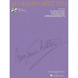 BRITTEN:12 SELECTED FOLKSONG +CD HIGH VOICE