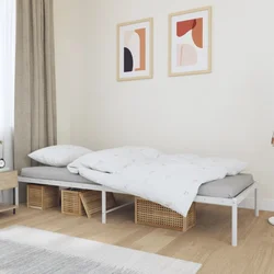 Metalni okvir za krevet bijeli 80x200 cm