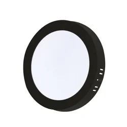 XLED 18W 4000K black Nadgradni okrugli LED panel plasticni,1890Lm,?217*31mm,Ra80,IP20 crni