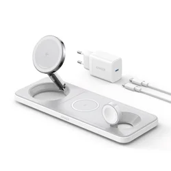 ANKER MagGo Wireless Charging Station 15W, 3-in-1 Pad (B25M1321)