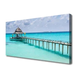 tulup.si Slika na platnu Morje bridge arhitektura 120x60 cm