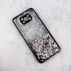 Maska Frame Glitter za Xiaomi Poco X3 NFC crna