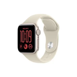 APPLE Watch SE 3 GPS 40mm Starlight Aluminium Case with Sand Sport Band - S/M (MJKR4RK/A)