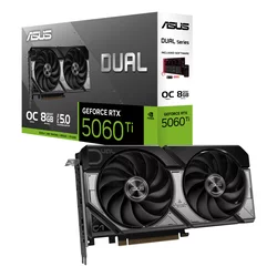 ASUS Dual GeForce RTX 5060 Ti OC 8GB GDDR7 (DUAL-RTX5060TI-O16G) grafična kartica